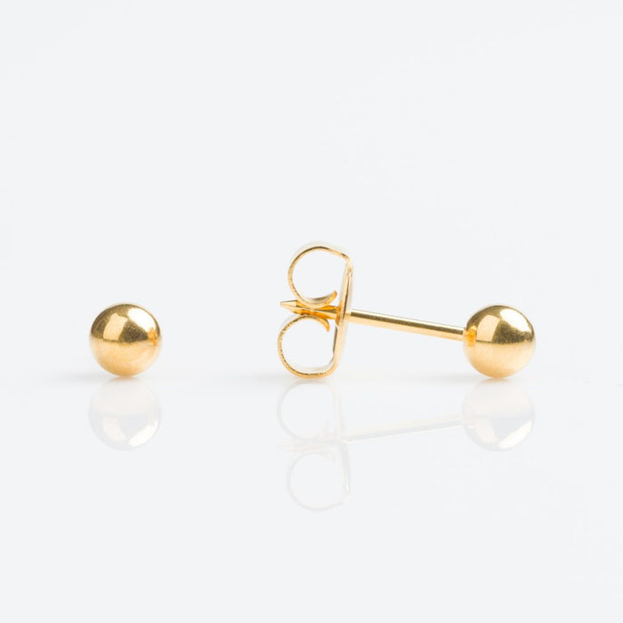 14CT GOLD 4MM BALL - SPARKLN
