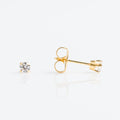 14CT GOLD TIFF. 3MM CUBIC ZIRCONIA - SPARKLN