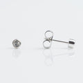 14CT WHITE GOLD BEZEL 3MM CUBIC ZIRCONIA - SPARKLN