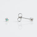 18CT WHITE GOLD TIFF. 3MM AB CRYSTAL - SPARKLN
