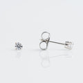 18CT WHITE GOLD TIFF. 3MM CUBIC ZIRCONIA