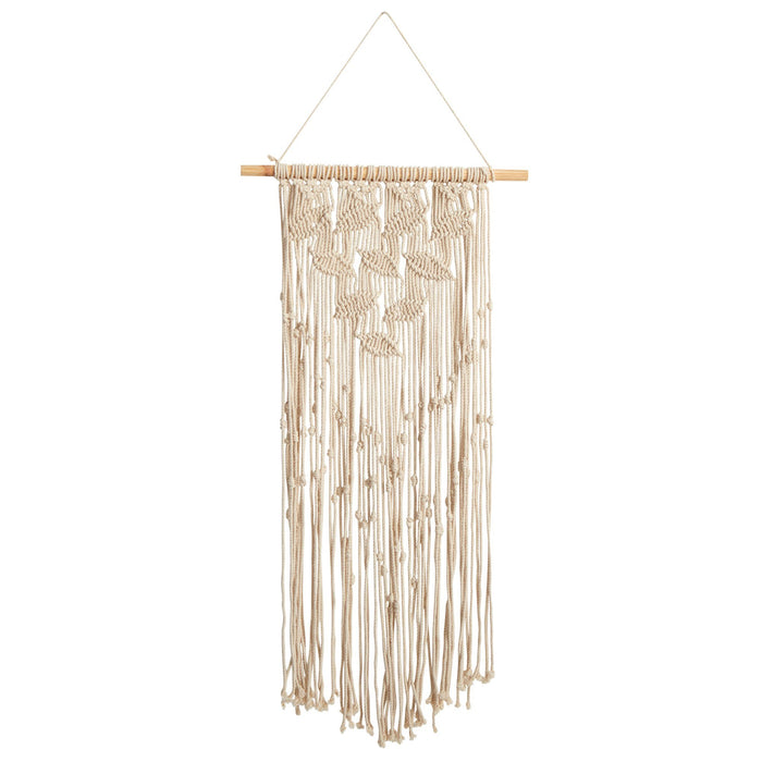 30" Boho Chic Waterfall Leaf Design Macrame Wall Art Décor"