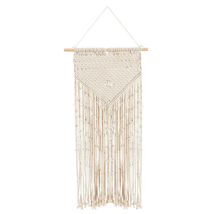 34” x 18” Hand Crafted Boho Macrame Wall Hanging Decor