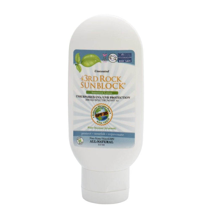 3rd Rock Sunblock® Sunscreen Lotion - Unscented - Zinc Oxide SPF 35 - Corkscrew Kid