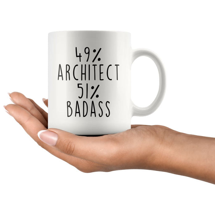 49% Architect 51% Badass Coffee Mug | Gift for Architect $14.99 | Drinkware