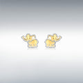 9CT 2-COLOUR GOLD 6MM X 7MM ELEPHANT STUD EARRINGS