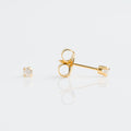 9CT GOLD TIFF. 5 POINT GENUINE DIAMOND - SPARKLN