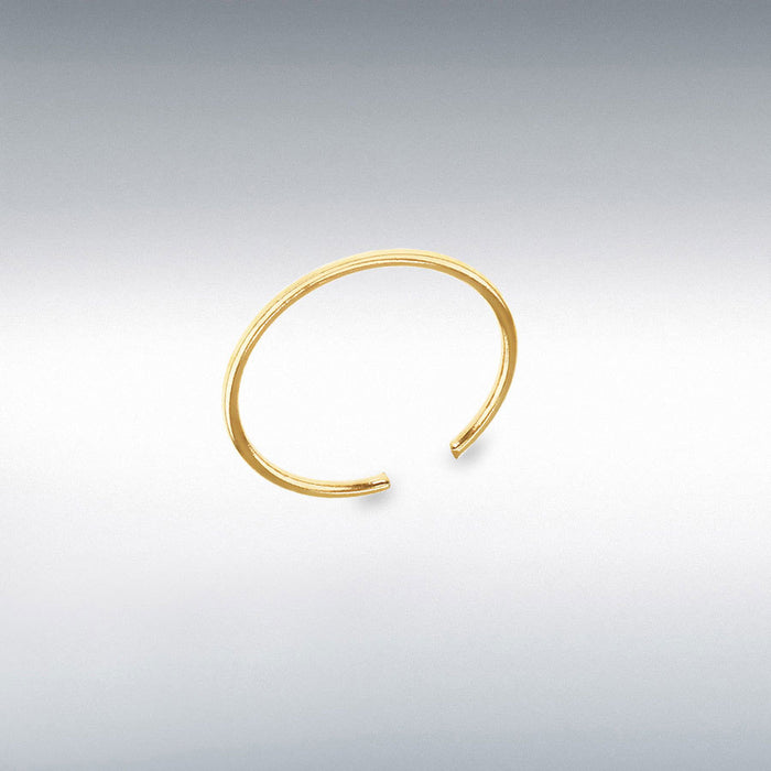 Gold hoop nose ring