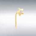 Gold star nose piercing