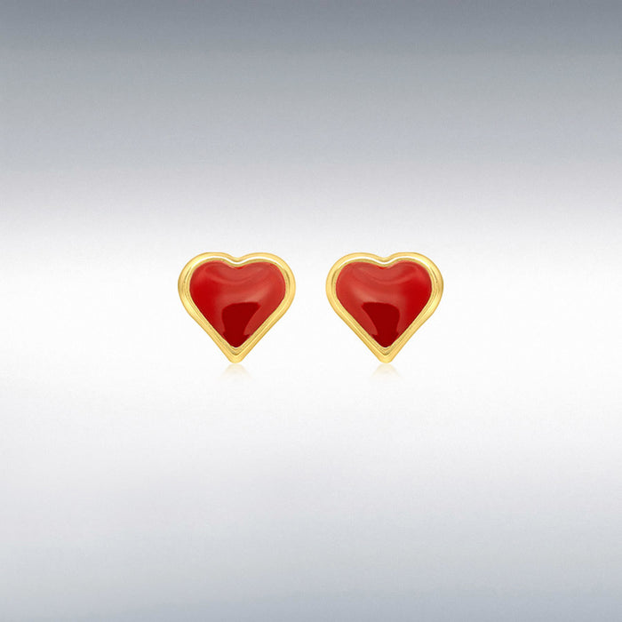 heart stud earrings for children and adult