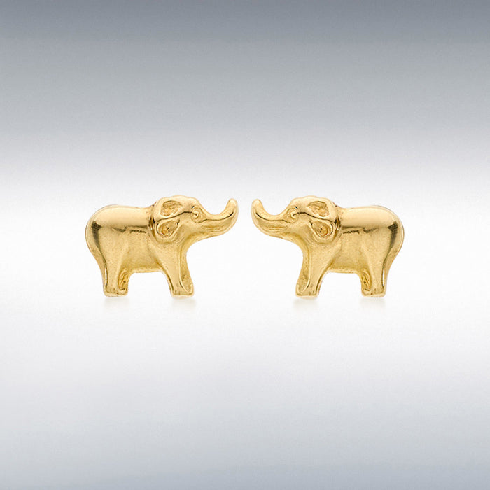 gold elephant studs for kids