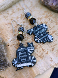 Asymmetrical Beetlejuice Sandworm Earrings - Minxes' Trinkets