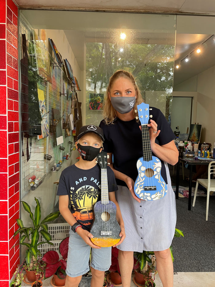 Avant-Garde Art Space: Ukulele Paint & Play Workshop - BYKidO