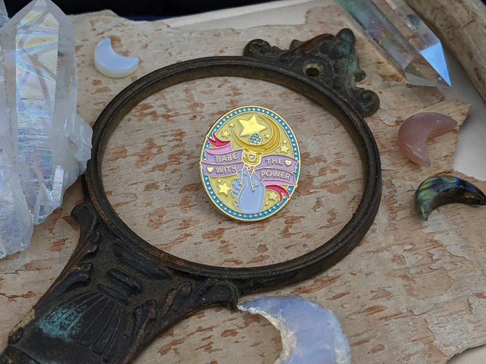 Babe With the Power Labyrinth Pin - Minxes' Trinkets