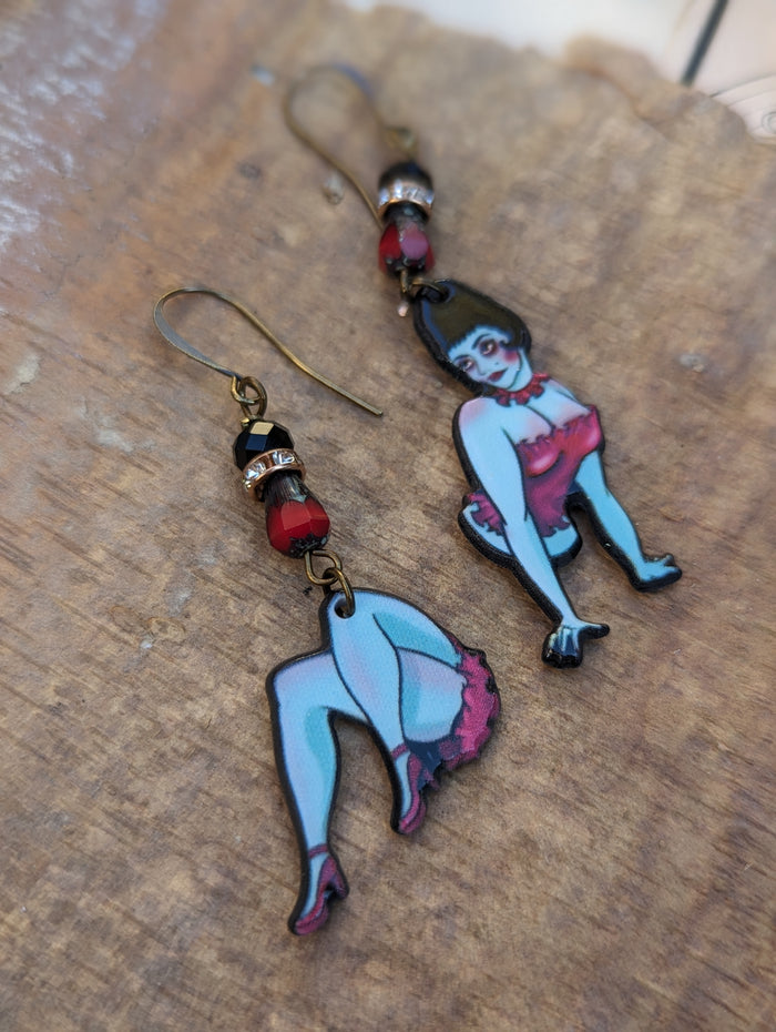 Beetlejuice Magician's Assistant Earrings - Minxes' Trinkets