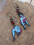 Beetlejuice Magician's Assistant Earrings - Minxes' Trinkets