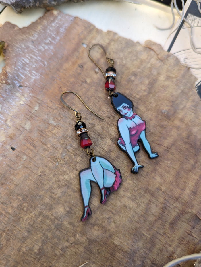 Beetlejuice Magician's Assistant Earrings - Minxes' Trinkets