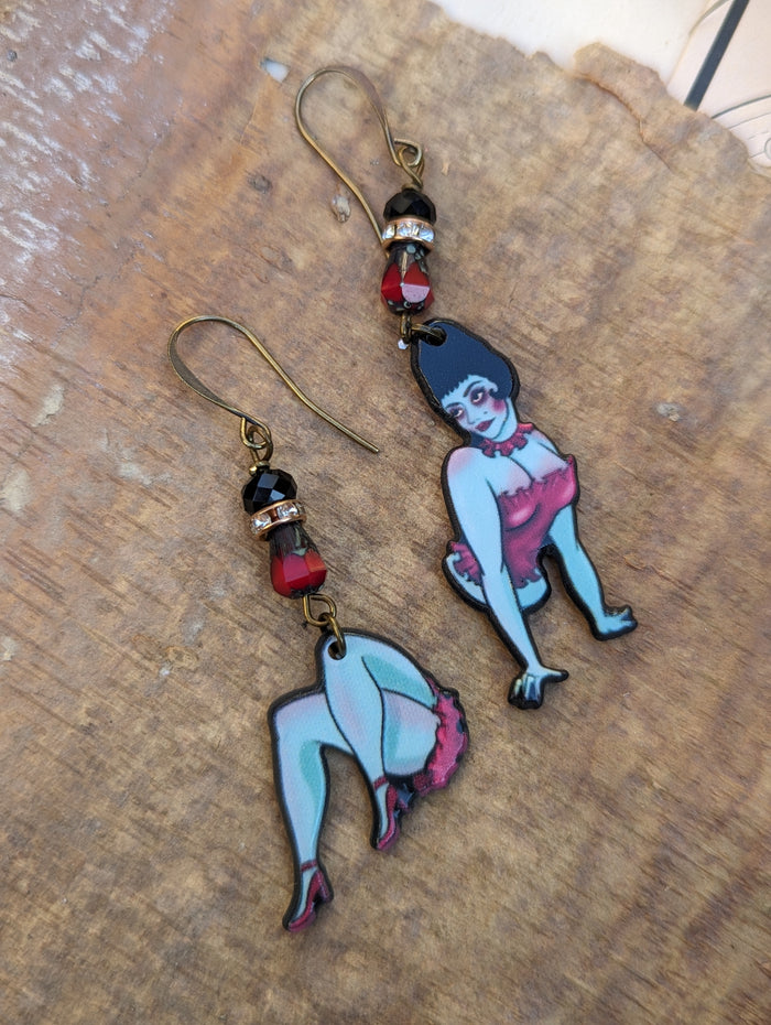 Beetlejuice Magician's Assistant Earrings - Minxes' Trinkets
