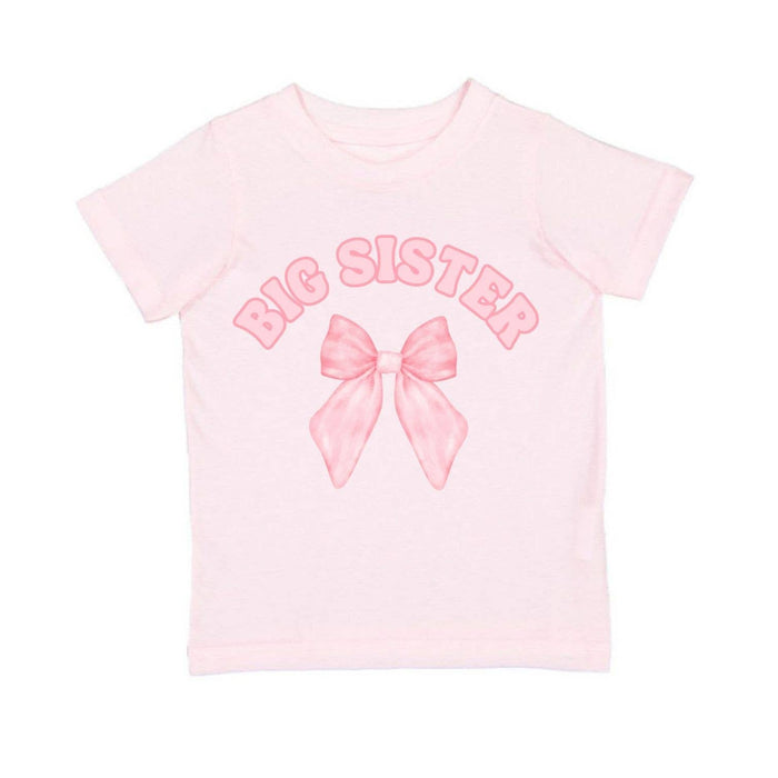 Big Sister Bow Short Sleeve T-Shirt - Kids Clothing - Family