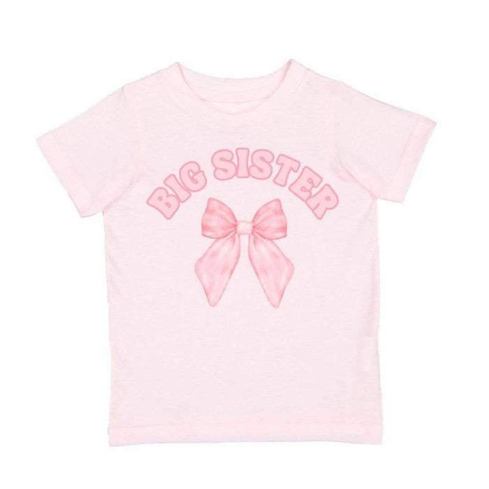 Big Sister Bow Short Sleeve T-Shirt - Kids Clothing - Family