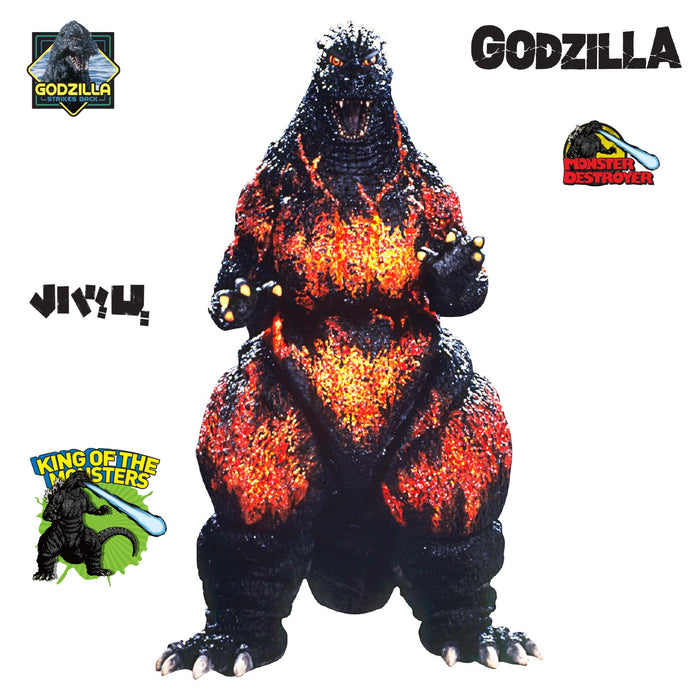 Burning Godzilla - Godzilla (1995) - RealBig Collection - Official Toho - Reusable Vinyl Wall Decals