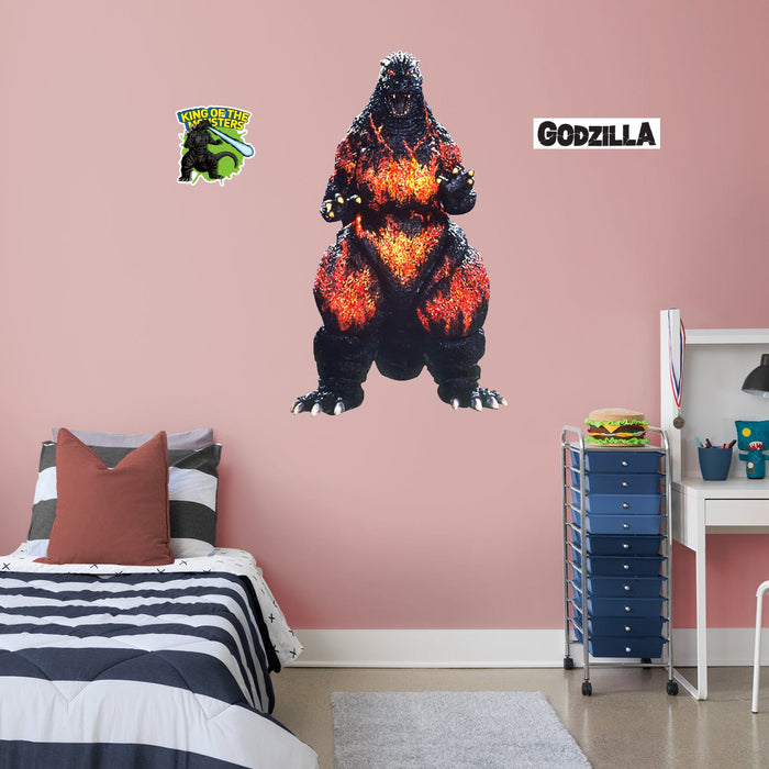 Burning Godzilla - Godzilla (1995) - RealBig Collection - Official Toho - Reusable Vinyl Wall Decals