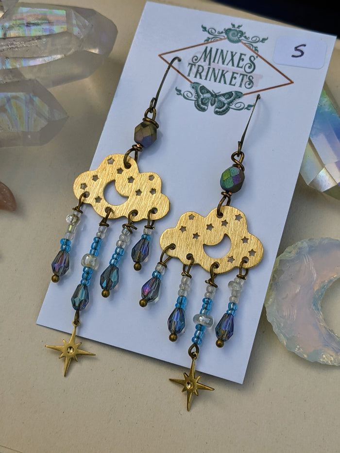 Celestial Cloud Earrings 5 - Minxes' Trinkets