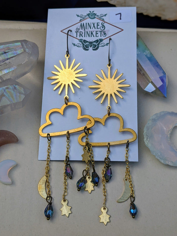 Celestial Cloud Earrings 7 - Minxes' Trinkets