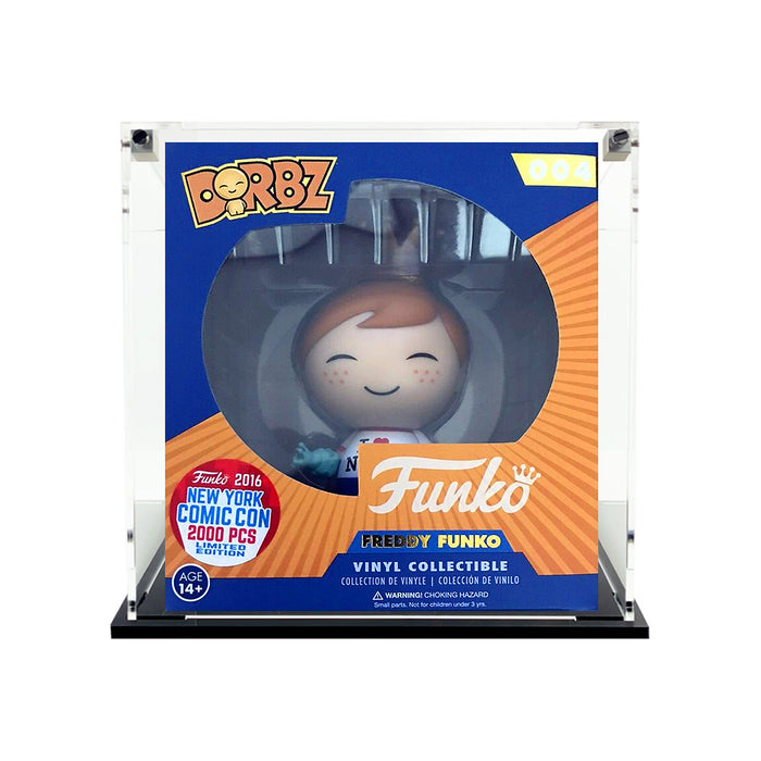 Custom Acrylic Display Case for DORBZ Funko Grail Boxes (3mm thick, UV Resistant) Fits 5h x 4.5w x 3d