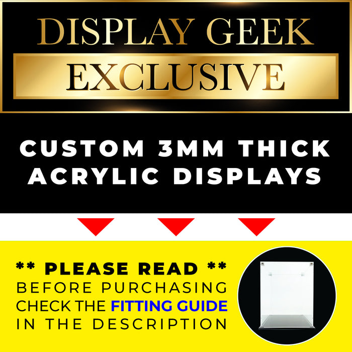 3mm thick Custom Acrylic Display Case for Toy Boxes by Display Geek Flying Box 3mm thick dust and dirt protection