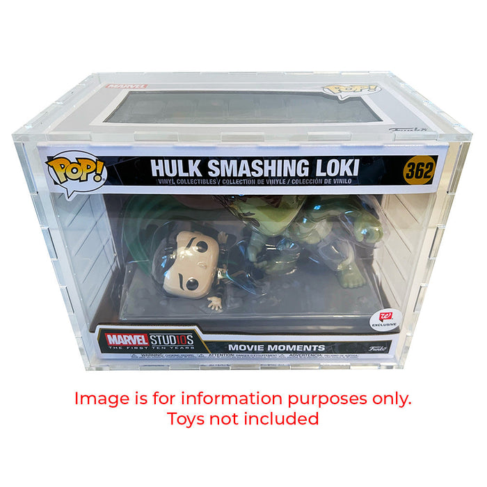 4.5mm thick Pop Fortress Custom Acrylic Hard Case for Funko Pop Grail Boxes Exclusive to Display Geek & The Protector Guide App