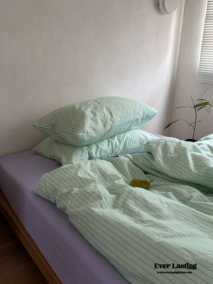 Daisy Mint Fresh Striped Bedding Set / Striped - Ever Lasting