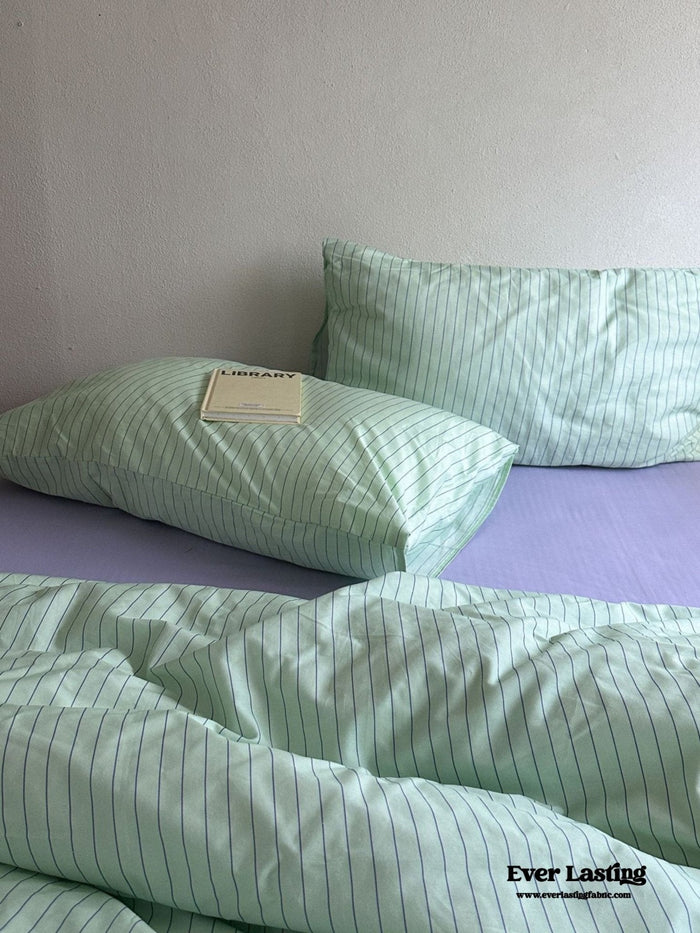 Daisy Mint Fresh Striped Bedding Set / Striped - Ever Lasting