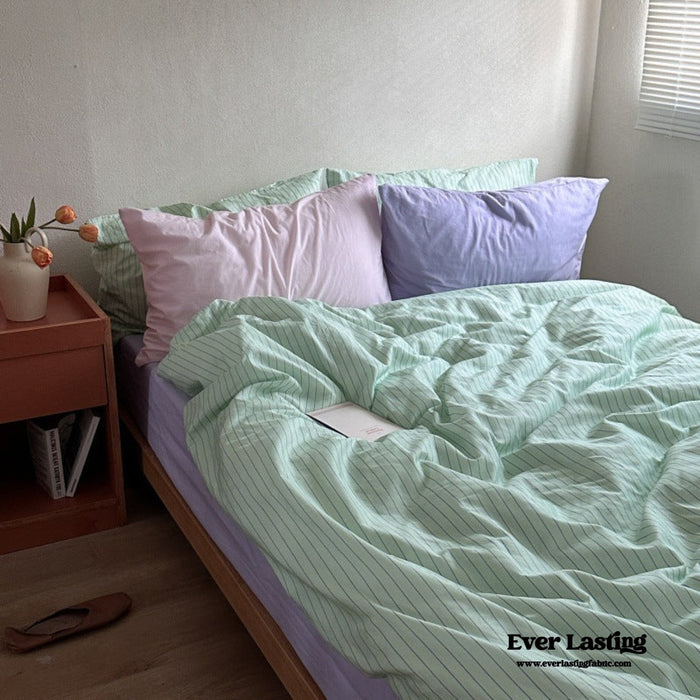 Daisy Mint Fresh Striped Bedding Set / Striped - Ever Lasting