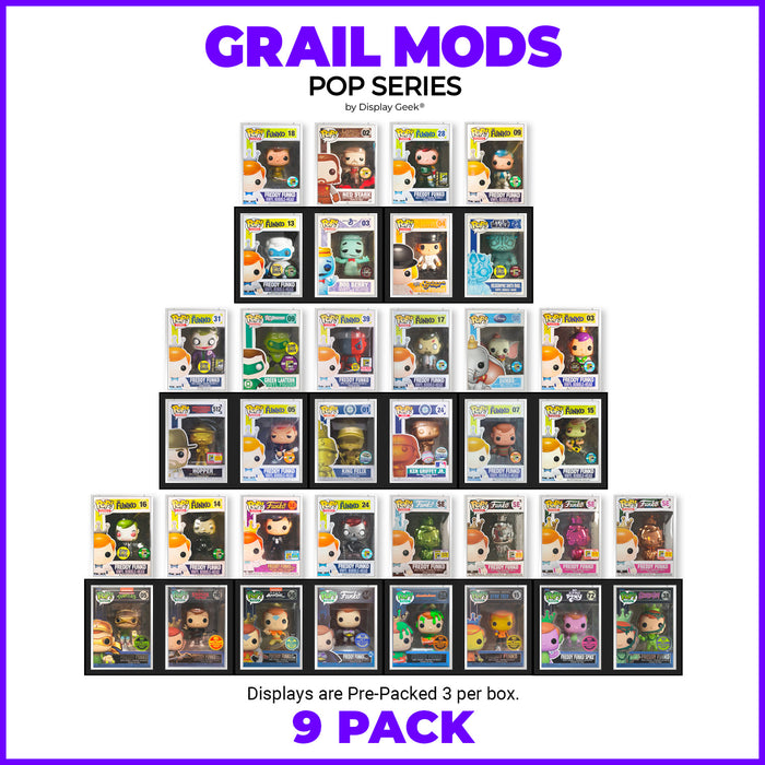 9 Displays *Holds 18 Armors Inside, 18-36 on Top*