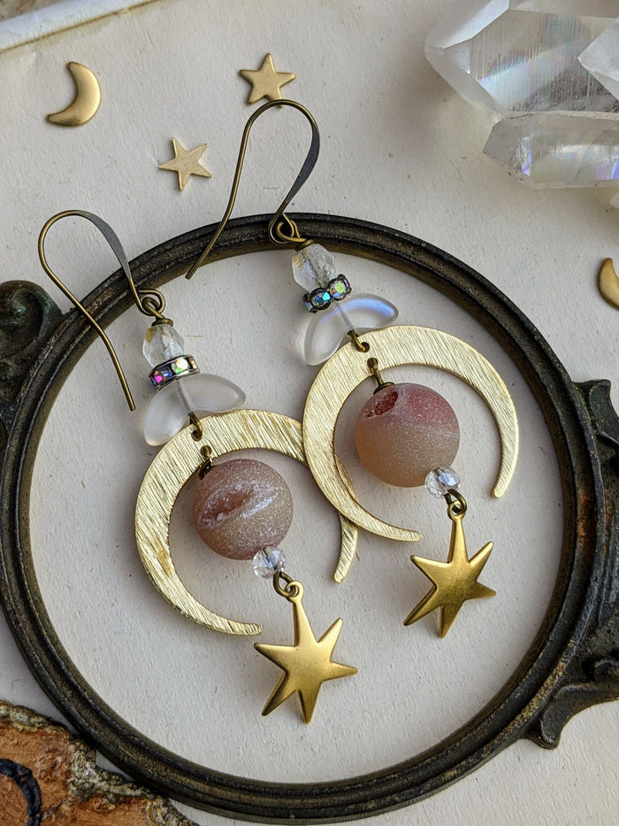 Druzy Celestial Earrings 10