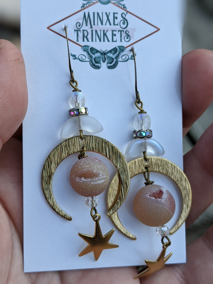 Druzy Celestial Earrings 10