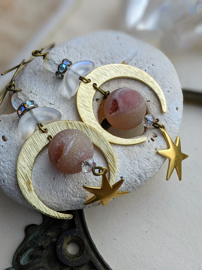 Druzy Celestial Earrings 10