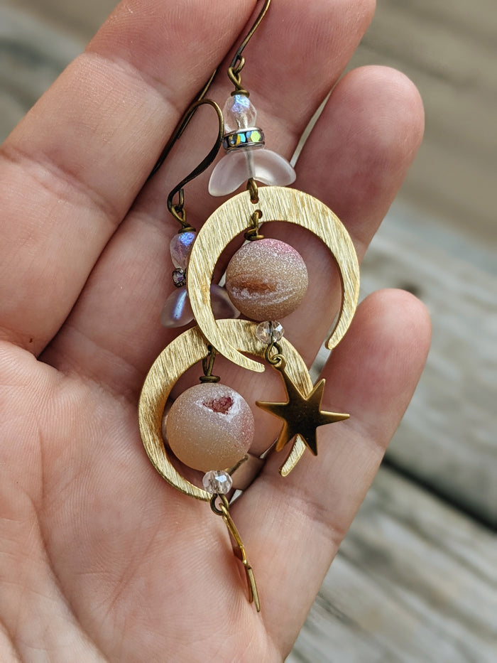 Druzy Celestial Earrings 10