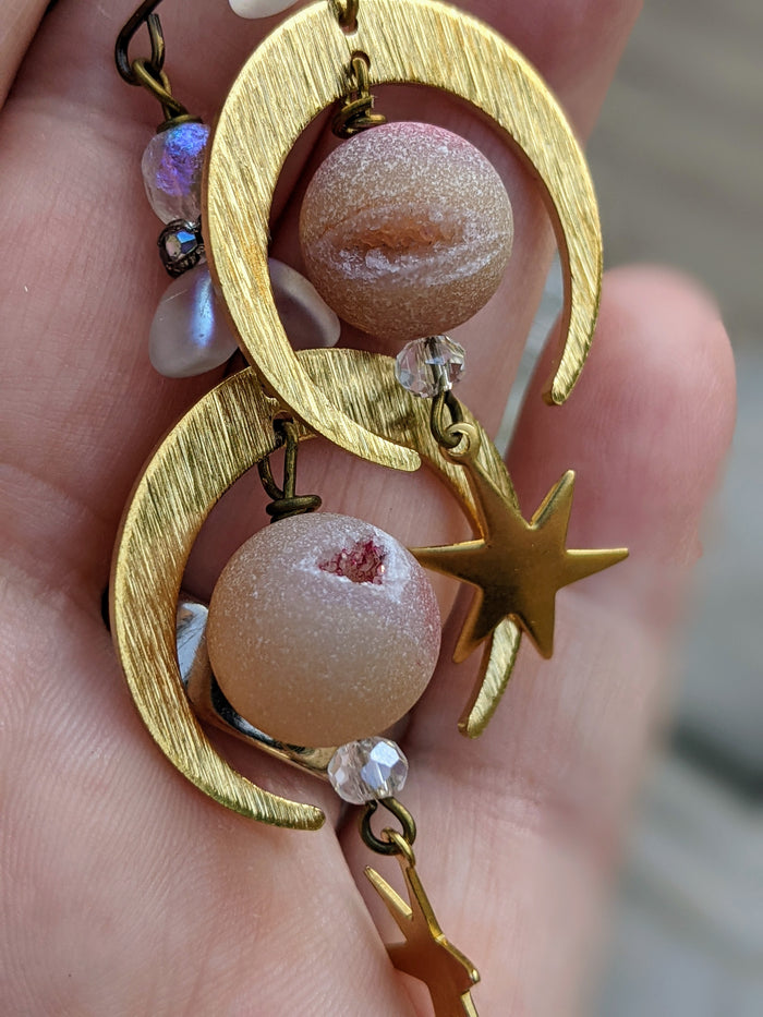 Druzy Celestial Earrings 10