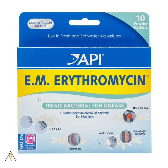 10-Pack (x200mg) Erythromycin Fish Antibiotic - API