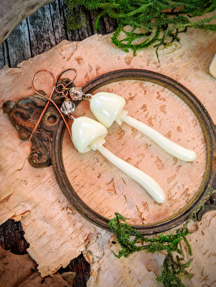Ethereal Glow-in-the-Dark Mushroom Earrings - #4