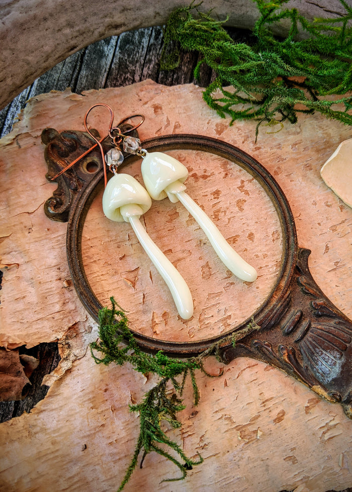 Ethereal Glow-in-the-Dark Mushroom Earrings - #4