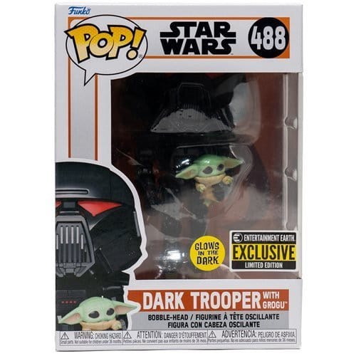 488 - Dark Trooper with Grogu Glow-in-the-Dark - Entertainment Earth Exclusive