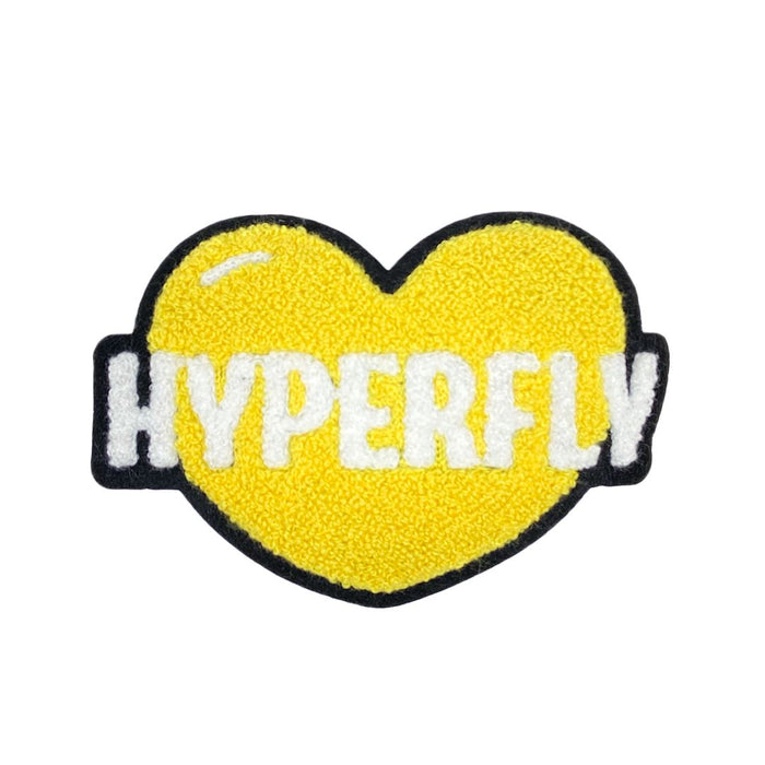 Show Heart Patch Accessory Hyperfly Yellow