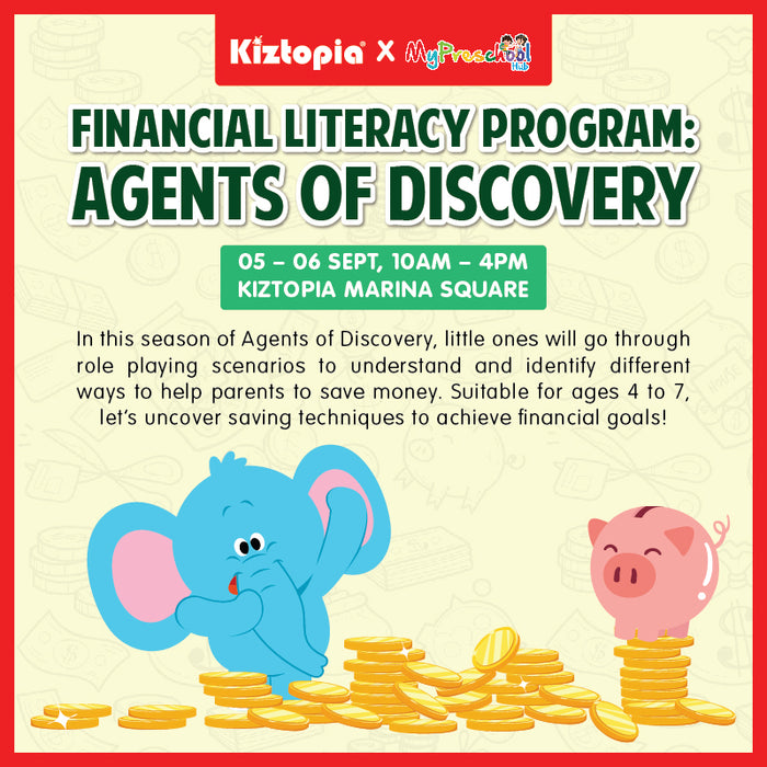 Kiztopia Financial Literacy Program: Agents of Discovery (4 - 7 years old) - BYKidO