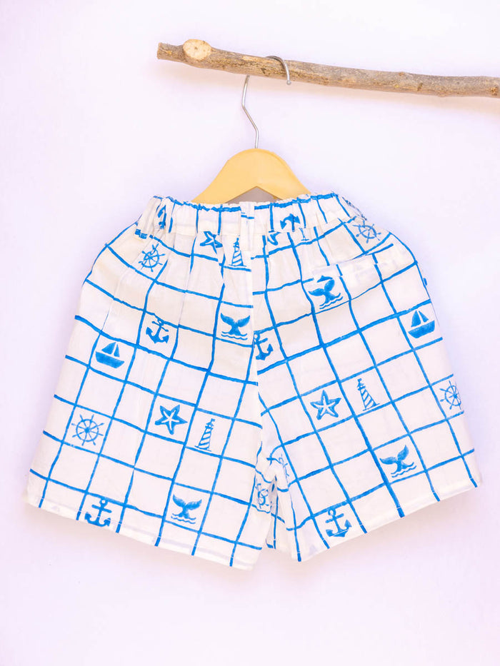 Marine Organic Cotton Block Printed Co-ord Set