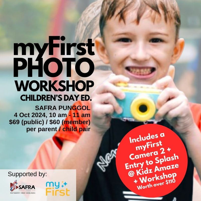 myFirst Photo Workshop Children's Day Ed.: Kids Photography Workshop with Splash @ Kidz Amaze Admission + myFirst Camera 2 - BYKidO
