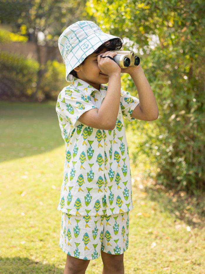 Noddy Organic Cotton Block Printed Shirt for Kids