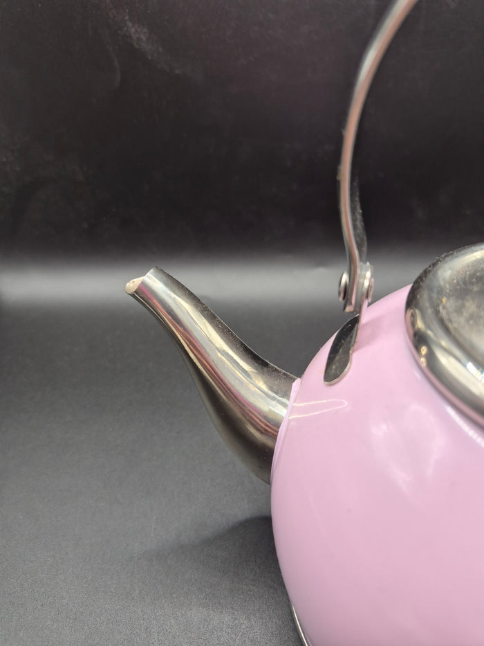 Pink 32 Ounce Teapot with Inside Strainer Kitchen Tea Brewing Serveware Home Decor